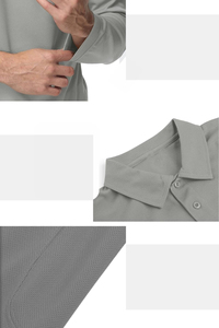 Knitted Solid Eco-Friendly Casual Plus Size Athletic Fit Breathable Long Sleeve Men's for <b>Shirt</b> - Product Image 3