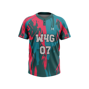 Camisetas de Béisbol Personalizadas para Clubes Universitarios Juveniles Unisex, 100% Poliéster, Impresas, Transpirables, de Secado Rápido y Ecológicas - Product Image 5