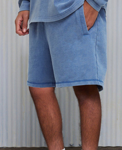 Shorts para hombre con logo impreso personalizado, lavados al ácido, 100% algodón, forro polar, 300 GSM, ligeros. - Product Image 5