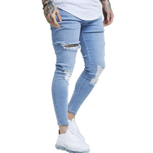 Jean pour homme grande taille, nouvelle collection, taille mi-haute, respirant, vente directe usine, design tendance, élégant, vente en gros - Product Image 1