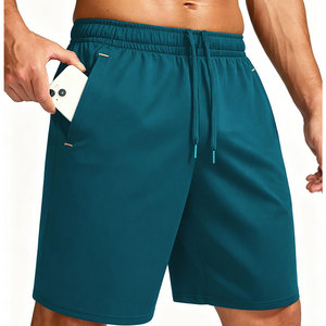Pantalones Cortos Deportivos Casuales para Hombre, de Verano, Ligeros, de Primera Calidad, de Spandex/Poliéster, Cintura Alta, con Cordón Ajustable, Color Sólido, Ajuste Cómodo y Secado Rápido - Product Image 1