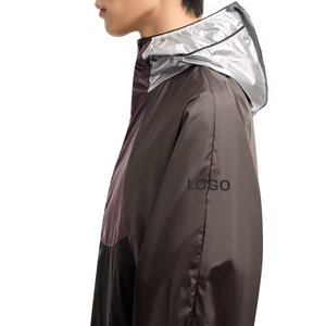 <b>Packable</b> Men Hooded Windbreaker <b>Jacket</b> Custom Lightweight Nylon Ripstop Water Repellent Outdoor Casual Premium Sports <b>Jacket</b> - Product Image 5