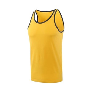 Approvisionnement direct d'usine, prix le plus bas, débardeur de sport avec impression de logo personnalisée, tissu tricoté, vêtements de fitness décontractés, musculation - Product Image 5