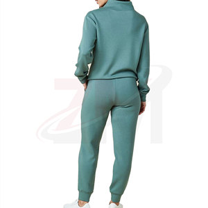 Hot Sale Plain Crew Neck Tracksuit Casual Sweatshirt And Jogger Set Comfortable Everyday Sportswear Women's <b>Track</b> Suits - Product Image 2