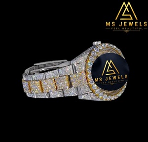 Luxury <b>Mechanical</b> Diamond Stainless Steel Two Tone Gold Silver Bracelet <b>Watch</b> <b>for</b> Fashion Classic Party Gift - Product Image 3