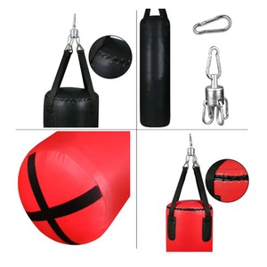 Sac de frappe de boxe en cuir PU rose, 100 lb, pré-rempli, pour la vente en gros, économique - Product Image 2