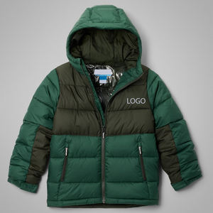 Veste de haute qualité OEM de couleur unie pour garçons avec logo personnalisé, prix d'usine, avec capuche et poche, prix bas, tendance, tissu décontracté - Product Image 1