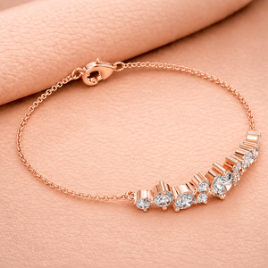 Pulsera de Cadena con Racimo de Diamantes Celestial Harmony para Mujer, Chapada en Oro de 14K, Certificada por IGI, Joyería Fina de Lujo, Regalo de Moda - Product Image 3
