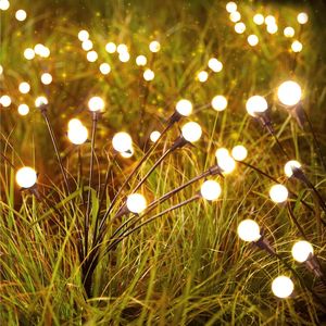Confezione da 4 48 luci da giardino solari a LED 2 lucciole in modalità di illuminazione con vento caldo bianco oscilla e illuminazione esterna impermeabile - Product Image 2