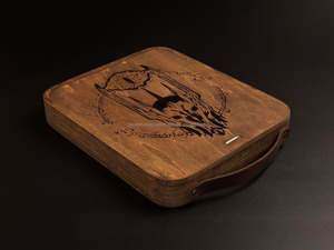 ถาดไม้ธรรมชาติทำด้วยมือถาดไม้สี่เหลี่ยมผืนผ้าถาดไม้เสิร์ฟอาหารเค้กผลไม้ - Product Image 3