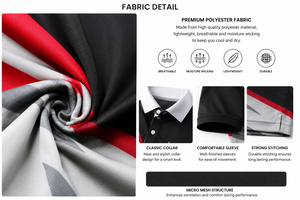 Camiseta Polo Sublimada Personalizada para Hombre, Secado Rápido, Rendimiento en Golf, Absorbe la Humedad, Uniforme Deportivo, Ropa de Trabajo Corporativa - Product Image 5