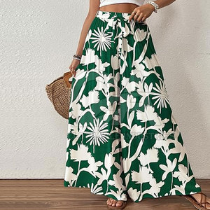 Fashionable Women <b>Summer</b> Trousers Elastic Waist Wide Leg <b>Pants</b> Women Formal Casual <b>Summer</b> <b>Pants</b> Breathable Casual Trousers - Product Image 3
