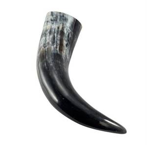 Corne de buffle artisanale de qualité supérieure, écologique, petite, pour boisson, avec support en cuir par FAIZA CRAFT à prix avantageux - Product Image 3