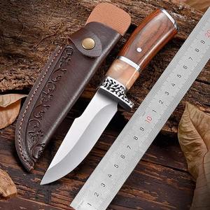 Couteau portable en acier inoxydable haute dureté, couteau droit simple multi-usage intégré, petit couteau de survie pour le camping en plein air - Product Image 3