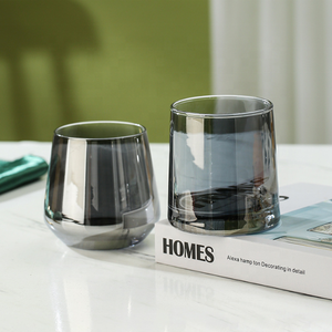 Modern Simple Model Room Wine Decoration Classic Design Lead-Free Silver Crystal Glass Electroplated Goblet Red Wine Glass - Product Image 4