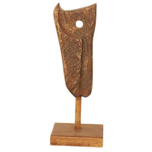Objeto Decorativo de Madera Hecho a Mano, Decoración Rústica para el Hogar, Arte Artesanal de la India, Escultura de Madera Estilo Boho, Venta al Por Mayor - Product Image 2