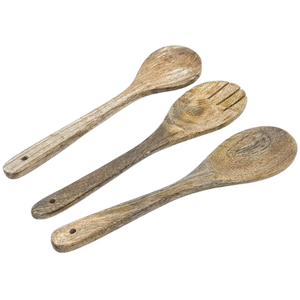 Ensemble de couverts en bois de luxe modernes faits à la main, cuillères longues pour salade, ustensiles de cuisine durables et écologiques pour la cuisson et la salle à manger - Product Image 4
