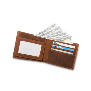 Cartera de Cuero Vacuno Hecha a Mano con Cierre Abierto, Diseño Corto de PVC, Impermeable, Multifuncional, con Ranuras para Tarjetas - Product Image 4
