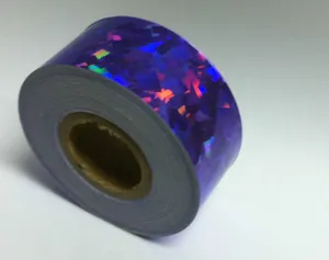 Cinta Holográfica con Efecto de Confeti de Hielo Roto, Rollo de Película Decorativa para Manualidades, Envoltura de Regalos, Decoración de Fiestas, Suministros de Arte - Product Image 6
