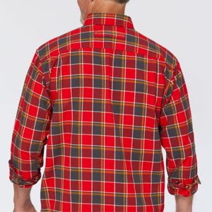 Chemise en flanelle de bonne qualité, logo personnalisé, vente en gros d'usine, confortable, 100% coton, manches longues, chemise en flanelle à carreaux décontractée pour hommes - Product Image 5
