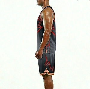 Tenue de basketball élégante, nouveau produit, meilleure vente, grande taille, respirante, sans manches - Product Image 3