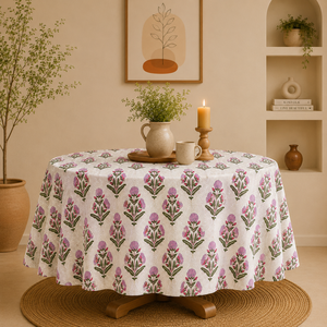 Wholesale High Quality Cotton <b>Round</b> <b>Tablecloth</b> for Home Hotel Restaurants & Cafe Handmade Table Decor Cover <b>Christmas</b> Gift - Product Image 3