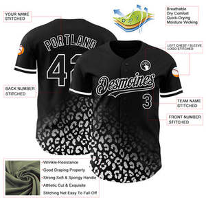 Maillot de baseball unisexe personnalisé avec nom et numéro d'équipe, T-shirt de sport, nouvelle collection été, coloré, séchage rapide, grandes tailles, 100% coton - Product Image 2