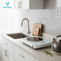 Table de cuisson électrique en céramique à chauffage rapide, cuisinière infrarouge portable, cuisinière électrique de comptoir pour la maison et la cuisine