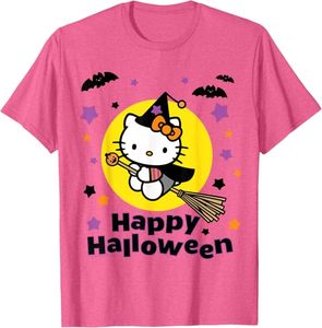 Camiseta con estampado de bruja de Halloween para hombre, camiseta informal de manga corta, cuello redondo de algodón, corte regular - Product Image 4