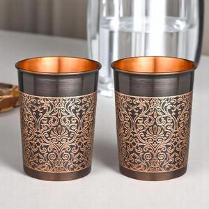 Gobelet en cuivre ayurvédique pour eau et détoxification - Anti-fuite, compatible lave-vaisselle et micro-ondes, idéal pour la maison, le bureau, les cadeaux et l'hôtellerie - Product Image 3