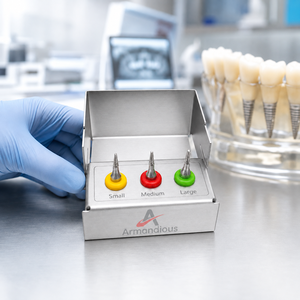 ARMANDIOUS INDUSTRIES 3-Piece Dental Conical Bone Expander <b>Screw</b> Set — <b>Small</b> Medium Large - Product Image 4