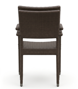 wicker stacking <b>chair</b> for outdoor/dining room bocha stacking arm <b>chair</b> - Product Image 5