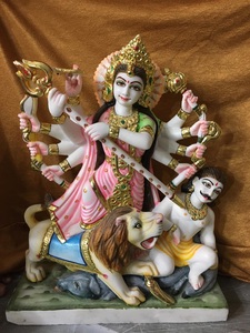 White Marble Durga Mata Statues - Product Image 6