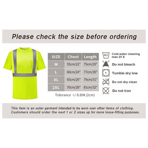T-shirt de sécurité haute visibilité Econex Sports pour homme, bleu réfléchissant, anti-plis, séchage rapide, détection des aiguilles - Product Image 5