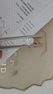 Synthetic CVD Lab Grown <b>Diamond</b> 1ct 2ct 3ct vvs2 E moval cut for making Jewelry engagement <b>rings</b> - Product Image 5