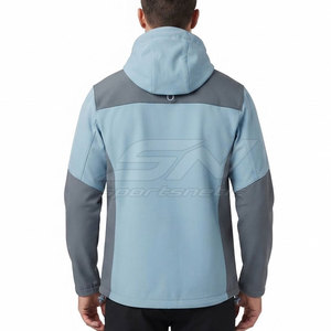 Chaqueta de Trekking para Hombre, con Capucha, Ligera, Resistente al Viento, Transpirable, con Cierre Completo, para Senderismo, Viajes y Senderos - Product Image 4