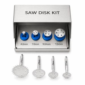 Disque de scie à os manuel argenté, extenseur dentaire, disques de coupe fins et aiguisés pour implants, outils de meulage et de polissage dentaire - Product Image 1