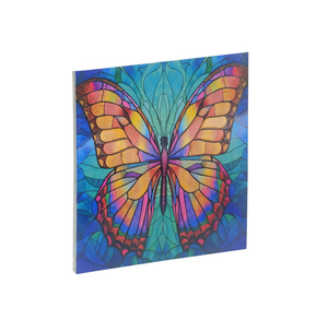 Décoration murale rectangulaire en fonte de fer forgé Headway Crafts Garden, motif floral Art Déco, avec impression UV, personnalisable en couleur, motif « Amis flottants » - Product Image 3