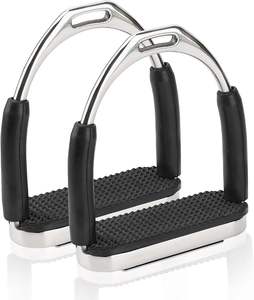 อุปกรณ์ยึดอานม้าแบบยืดหยุ่น อุปกรณ์ยึดอานม้าแบบอังกฤษ อุปกรณ์ยึดอานม้าสำหรับงานหนัก ทำจากสแตนเลส พร้อมแผ่นยางรองรับ ลดความเมื่อยล้าบริเวณเข่าและข้อเท้า - Product Image 1