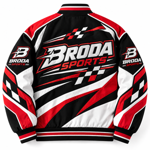 Hot Selling Nascar Custom New Arrival Customizable Canvas Varsity <b>Jacket</b> Premium Classic Button <b>Vintage</b> Baseball Front Custom - Product Image 2