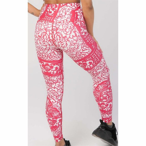 Leggings ajustados de alta calidad para mujer, pantalones apilados más populares con logotipo de fábrica elegante en la cintura - Product Image 5