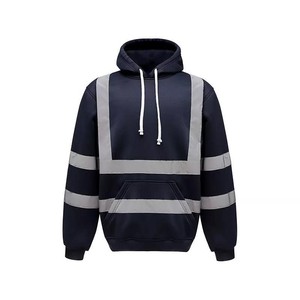 Sudadera de Alta Visibilidad Clase 2 Naranja y Negra, Chaqueta de Seguridad Reflectante con Bolsillos y Capucha - Product Image 5