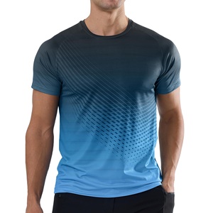 T-shirt de sport d'été pour homme en maille respirante et légère, idéal pour la course à pied, avec logo personnalisé, vêtement de sport pour la gym - Product Image 1