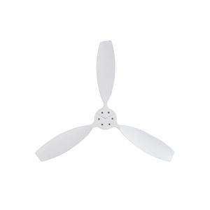 Ventilatore da Soffitto da 52 Pollici con Telecomando, Motore DC Reversibile, 3 Pale in Legno Massello, Senza Luce, Struttura in Legno - Product Image 2