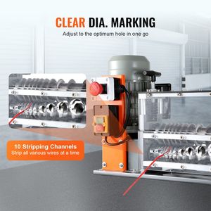Spellatura Cavi Automatica Elettrica Motorizzata per Riciclo Rifiuti Metallici, per Cavi da 0.06-1.57FT, 750W, 98ft/min - Product Image 5