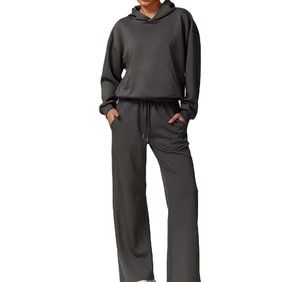 Factory Price matching set ring spun cotton set women casual comfort set Private Label Supply - Product Image 3