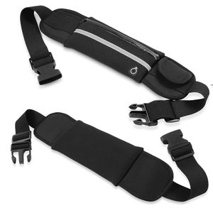 Sac banane de sport imperméable réglable pour femme avec pochette, sac de poitrine pour la course à pied - Product Image 2