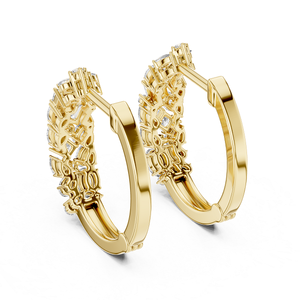 Pendientes de Diamantes Cultivados en Laboratorio Sofisticados con Acabado en Oro, Corte Brillante, Joyería Fina Premium, Brillantes para Mujer - Product Image 6
