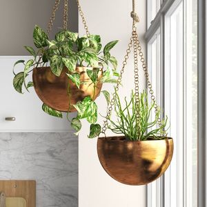 Qualité supérieure à prix raisonnable : jardinière suspendue en métal pour la décoration intérieure moderne, solution pour l'exposition de plantes d'intérieur. - Product Image 6