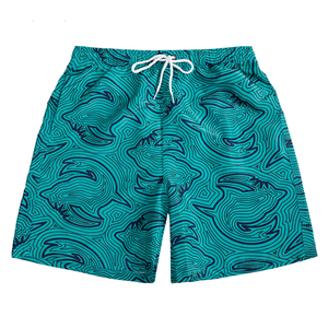 High Quality Men's Summer Beach Shorts Water-Proof Double <b>Layer</b> Mesh Plus Size Casual Solid Pockets Summer Swim Shorts - Product Image 5